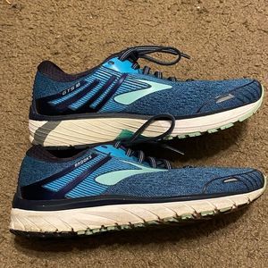 Brooks Adrenaline GTS‎ 18 Blue Teal Mint Running Shoes Womens Size 7